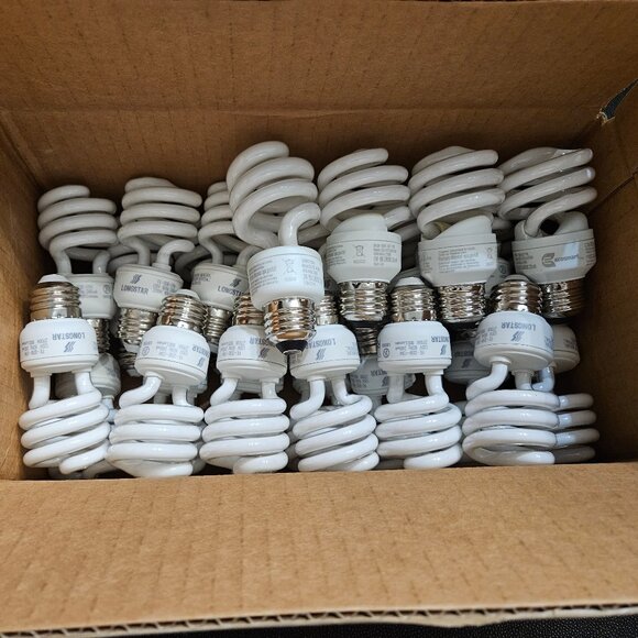 SET OF 4 ECOSMART 13 WATT 2700K & 900 LUMENS SPIRAL COMPACT FLUORESCENT LT BULBS - Picture 4 of 8